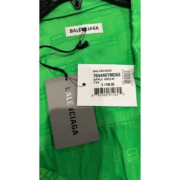 BALENCIAGA Wrap-Front BB-Jacquard Dress Size FR 34/ S - Picture 11 of 12